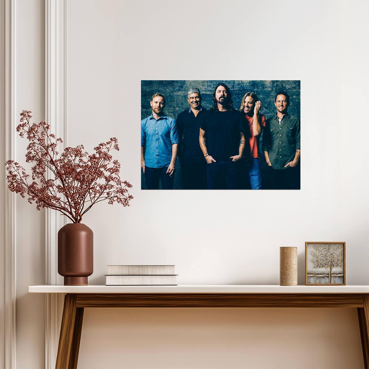 Foo Fighters Band Portrait | Rock Music Poster | Alternative Wall Art - Music Poster