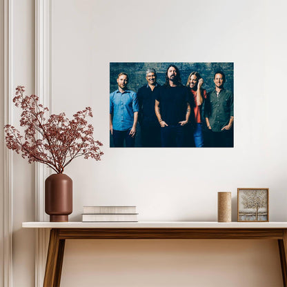 Foo Fighters Band Portrait | Rock Music Poster | Alternative Wall Art - Music Poster