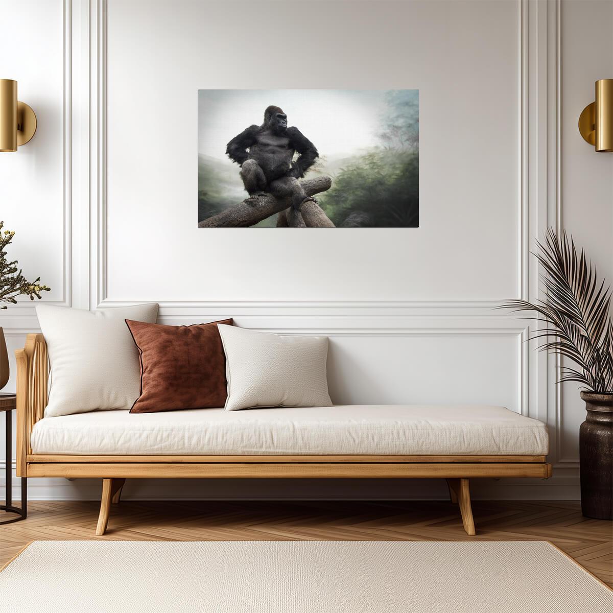 Gorilla | Silverback Portrait | Wildlife Poster - Photography Poster