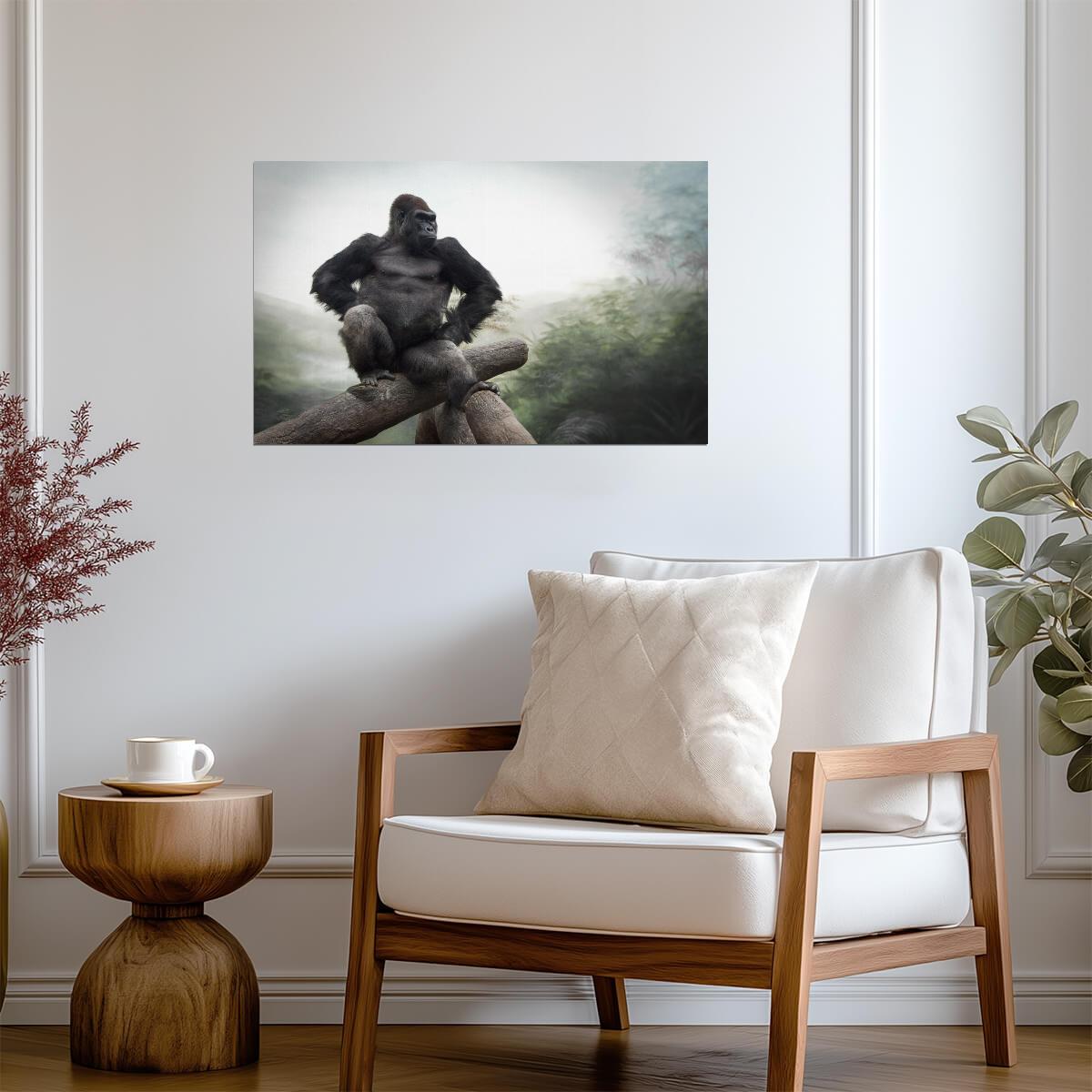 Gorilla | Silverback Portrait | Wildlife Poster - Photography Poster
