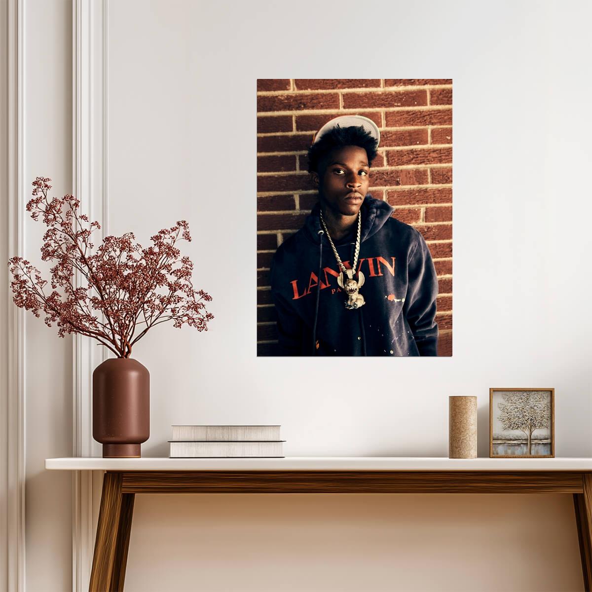 Quando Rondo Portrait | Hip Hop Music Poster | Modern Rap Artist Wall Art - Music Poster