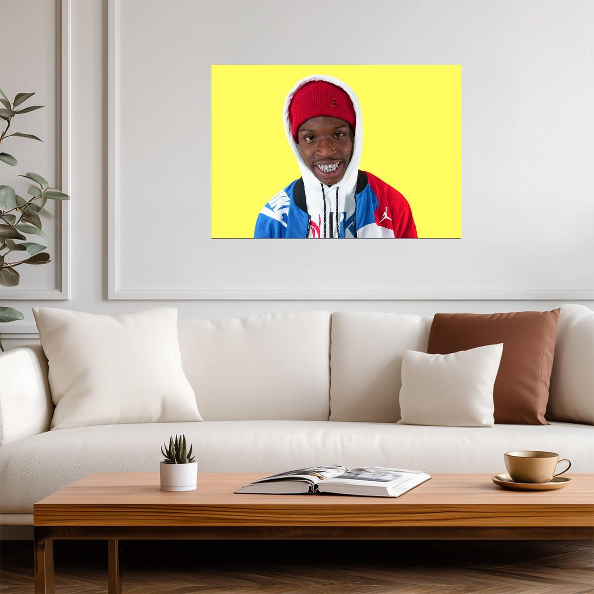 Quando Rondo | Modern Hip Hop Poster | Rapper Portrait Wall Art - Music Poster