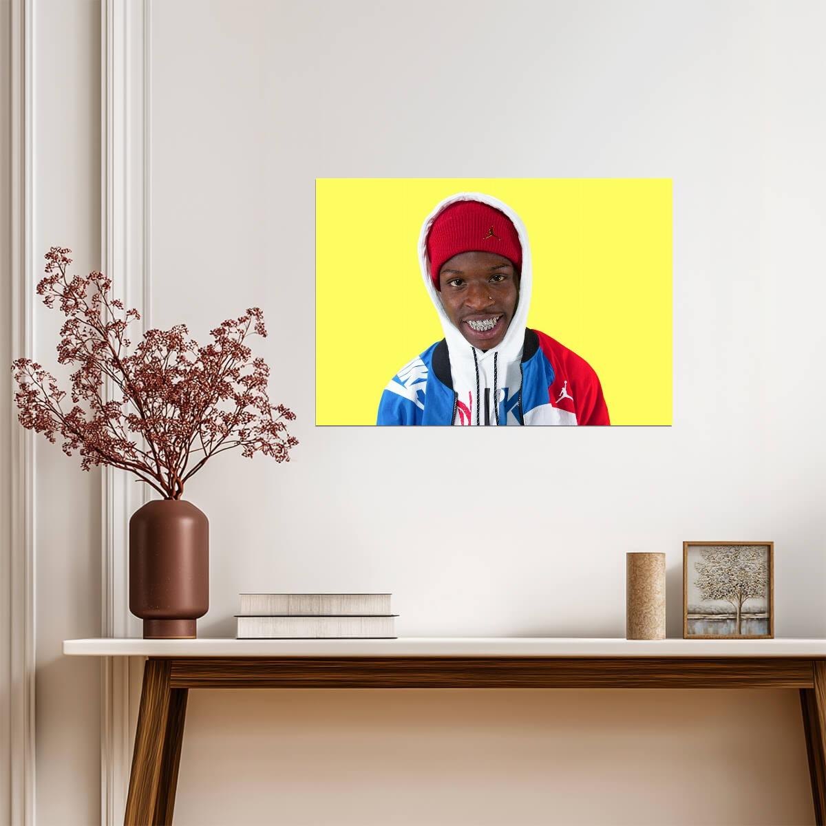 Quando Rondo | Modern Hip Hop Poster | Rapper Portrait Wall Art - Music Poster
