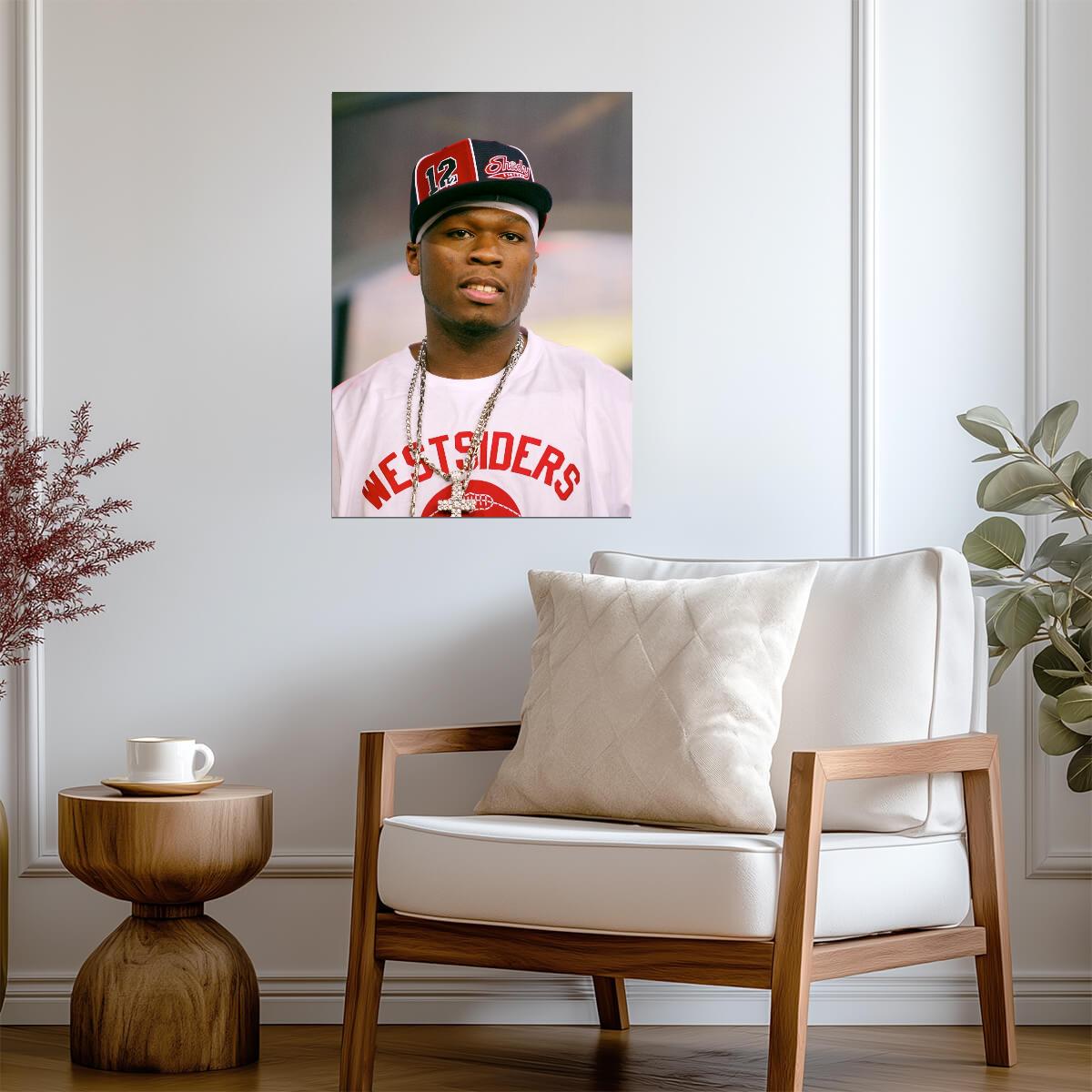 50 Cent Shady 12 Cap | Classic Hip Hop Poster | Music Star Wall Art - Music Poster