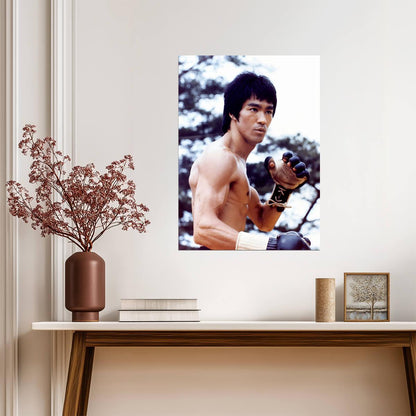 Bruce Lee Martial Arts Pose | Classic Movie Poster | Kung Fu Legend - Celebrities Poster