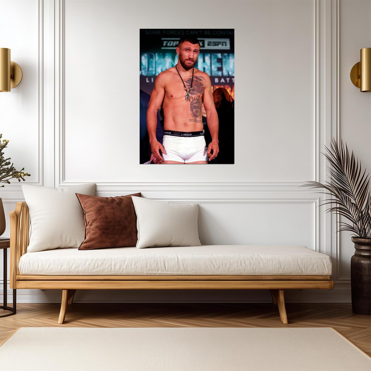 Vasiliy Lomachenko World Champion | Boxing Poster | Weigh-In Photography - Sports Poster