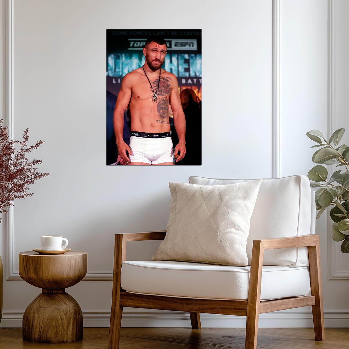 Vasiliy Lomachenko World Champion | Boxing Poster | Weigh-In Photography - Sports Poster