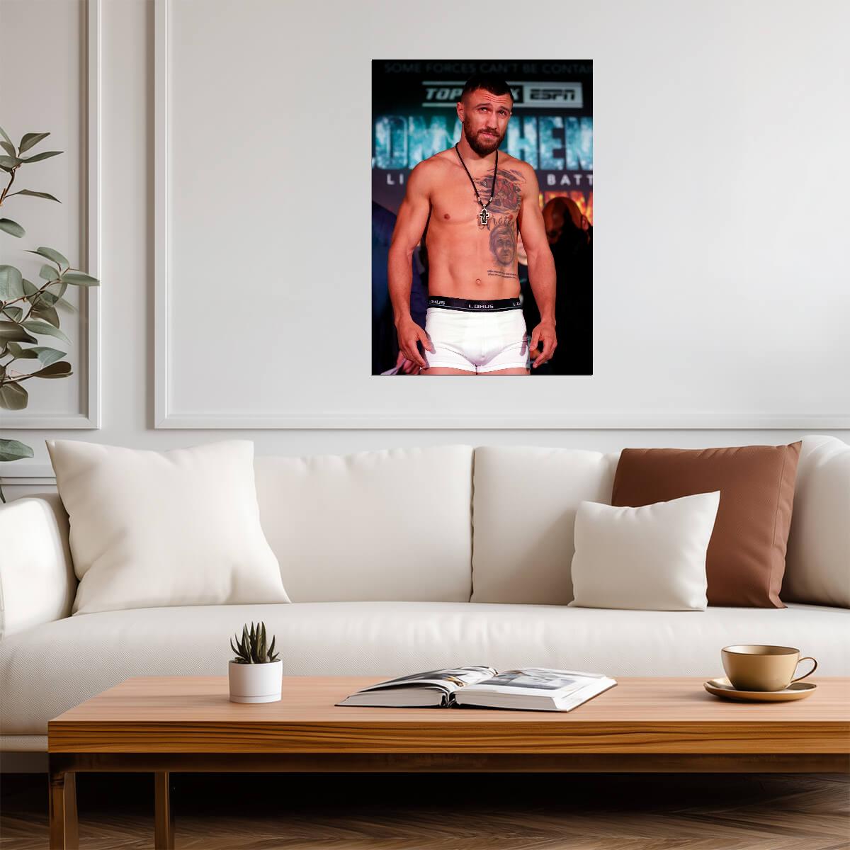 Vasiliy Lomachenko World Champion | Boxing Poster | Weigh-In Photography - Sports Poster