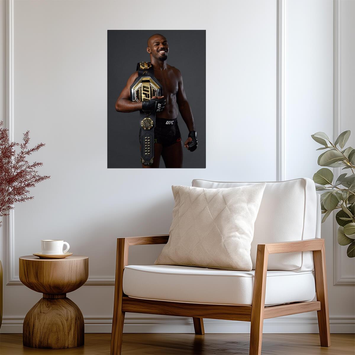 Jon Jones UFC Champion | MMA Fighter Poster | Sports Legend Wall Art - Sports Poster
