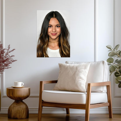 Olivia Rodrigo Smiling Close-Up | Modern Pop Star Poster | Celebrity Wall Art - Music Poster