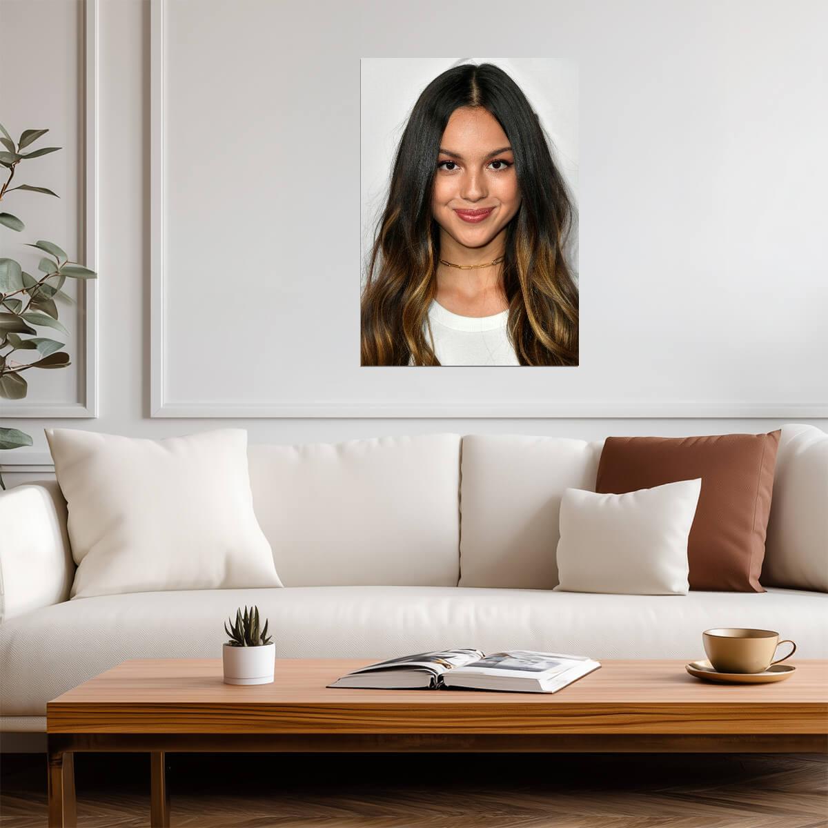 Olivia Rodrigo Smiling Close-Up | Modern Pop Star Poster | Celebrity Wall Art - Music Poster