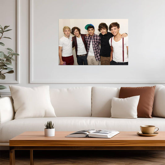 One Direction Early Years Group Photo | Nostalgic Pop Music Poster | Boy Band Wall Art - Music Poster