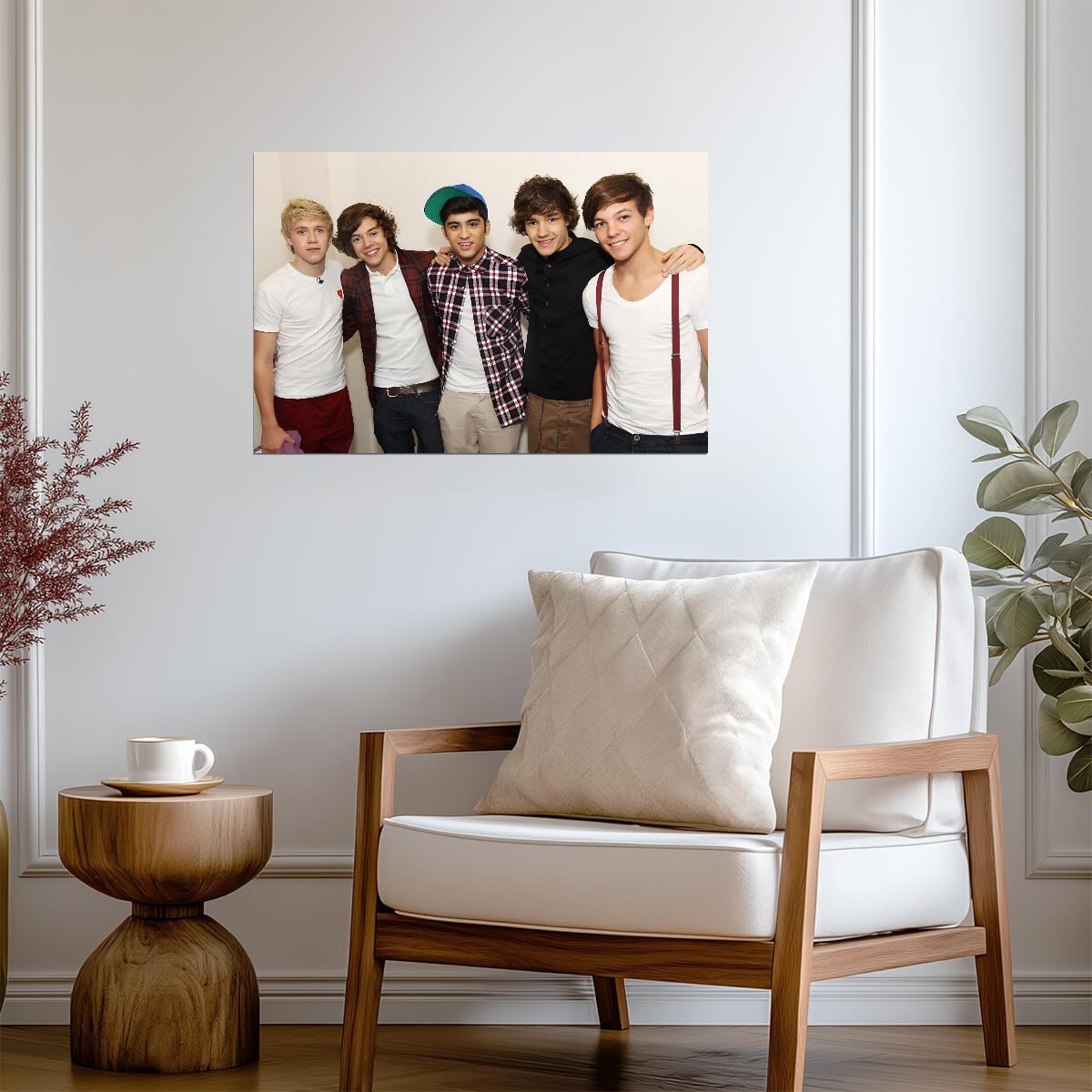 One Direction Early Years Group Photo | Nostalgic Pop Music Poster | Boy Band Wall Art - Music Poster