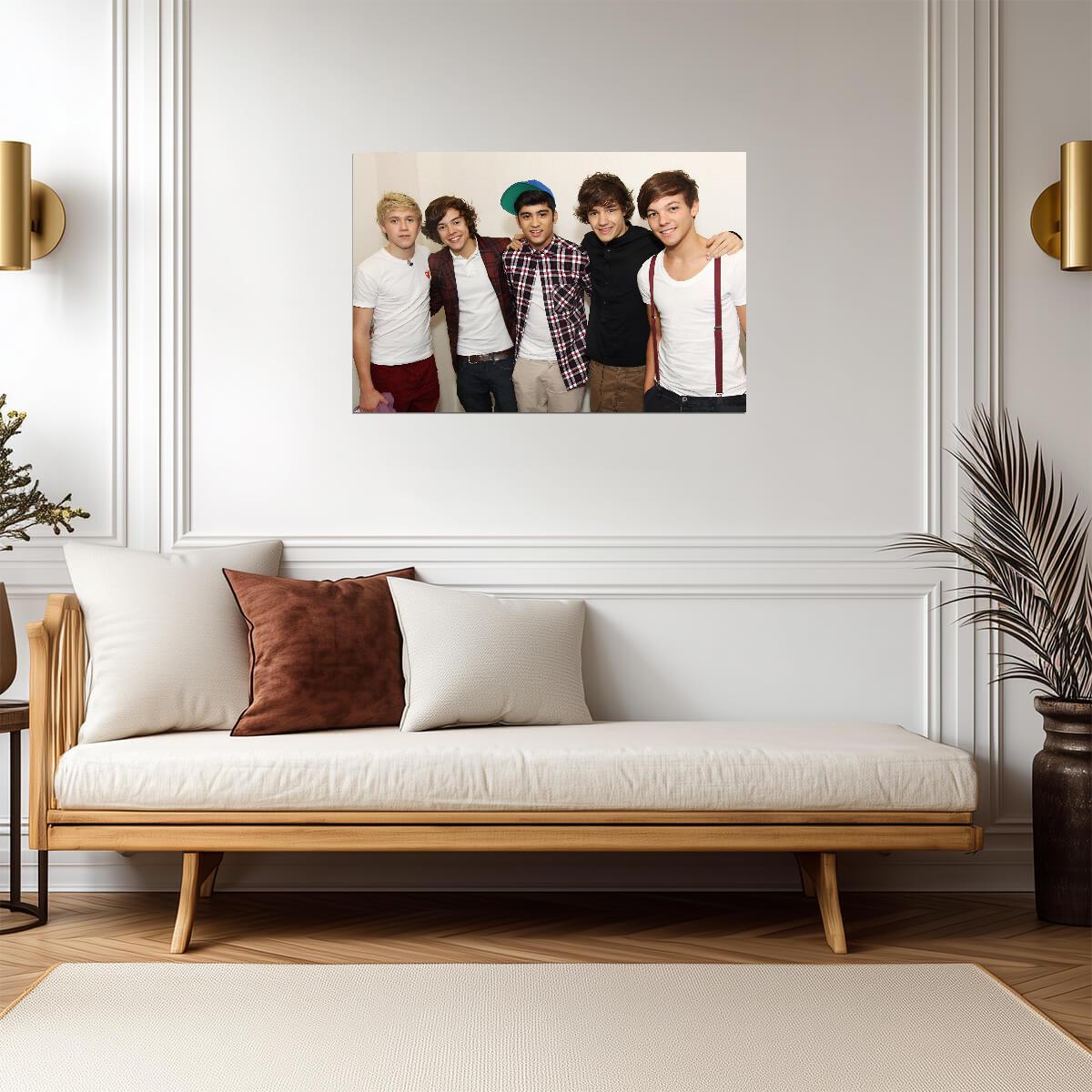One Direction Early Years Group Photo | Nostalgic Pop Music Poster | Boy Band Wall Art - Music Poster