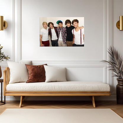 One Direction Early Years Group Photo | Nostalgic Pop Music Poster | Boy Band Wall Art - Music Poster