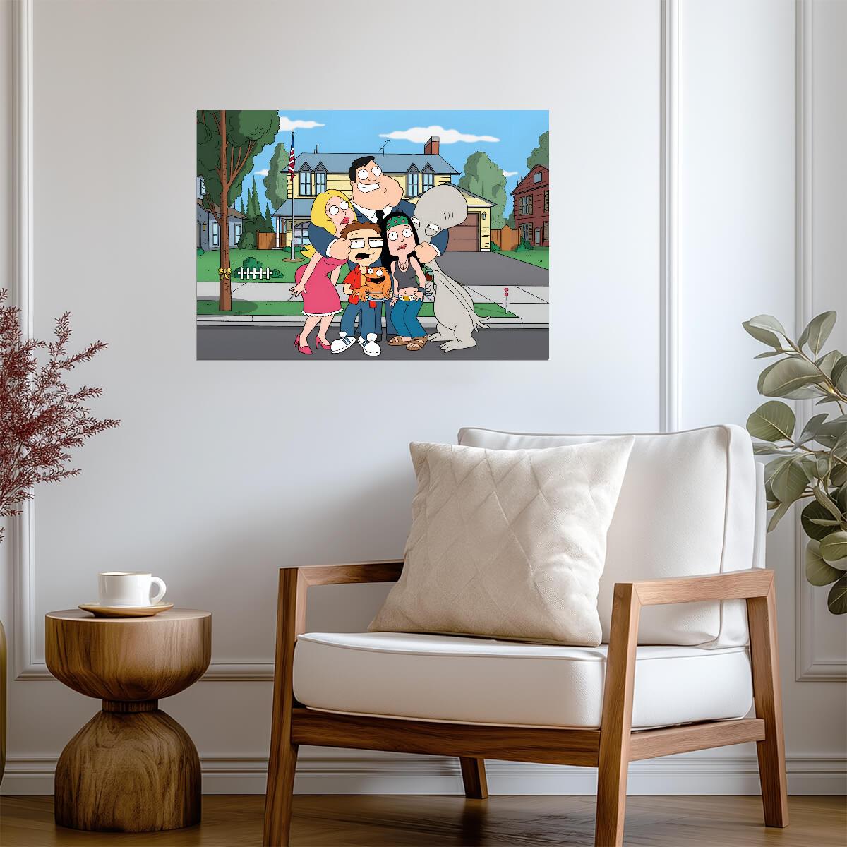 American Dad! | Cartoon Sitcom Art | TV Series Poster - Movies & TV Poster