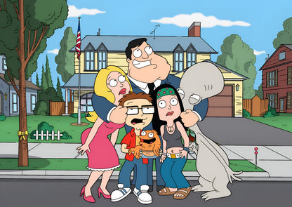 American Dad! | Cartoon Sitcom Art | TV Series Poster - Movies & TV Poster