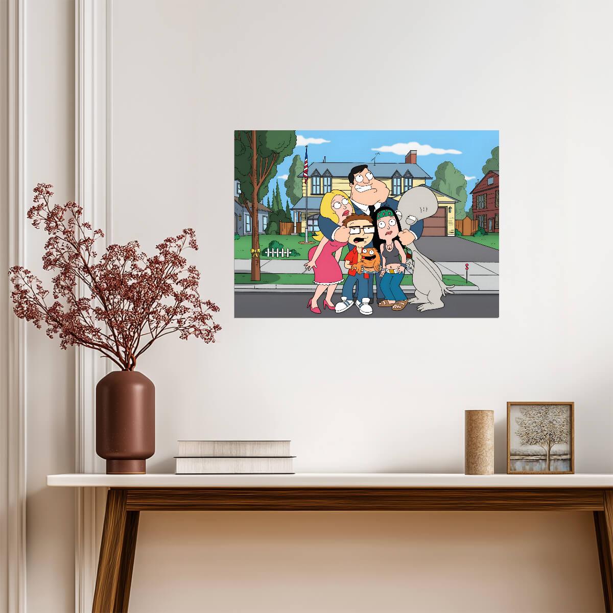 American Dad! | Cartoon Sitcom Art | TV Series Poster - Movies & TV Poster