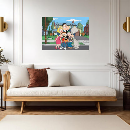 American Dad! | Cartoon Sitcom Art | TV Series Poster - Movies & TV Poster