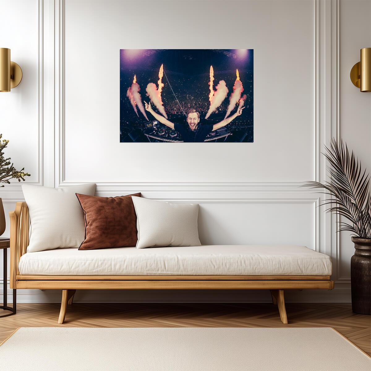 Calvin Harris Live | Rave Party Print | Music Poster - Music Poster