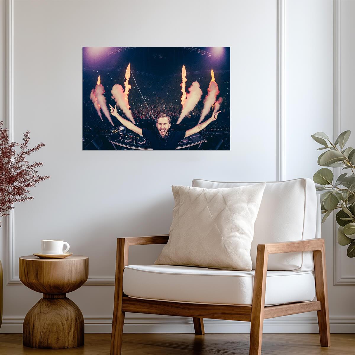 Calvin Harris Live | Rave Party Print | Music Poster - Music Poster