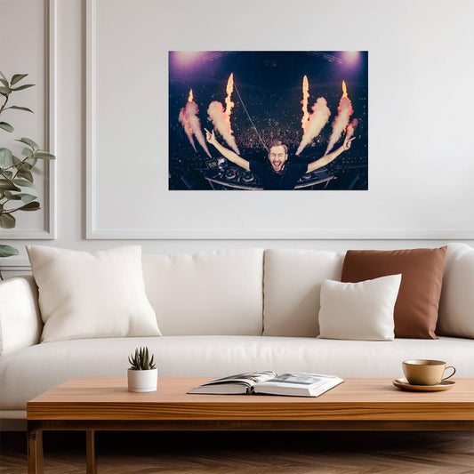 Calvin Harris Live | Rave Party Print | Music Poster - Music Poster