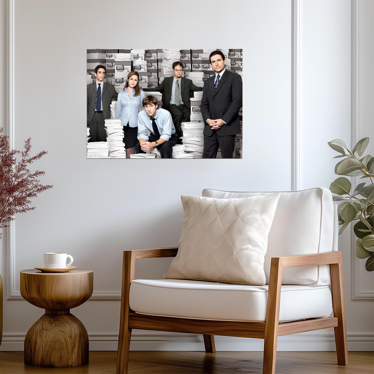 The Office Main Cast Promo Photo | Classic Sitcom Poster | Dunder Mifflin Wall Art - Movies & TV Poster