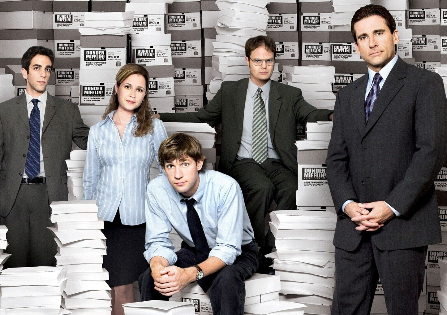 The Office Main Cast Promo Photo | Classic Sitcom Poster | Dunder Mifflin Wall Art - Movies & TV Poster