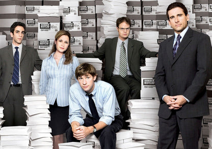 The Office Main Cast Promo Photo | Classic Sitcom Poster | Dunder Mifflin Wall Art - Movies & TV Poster