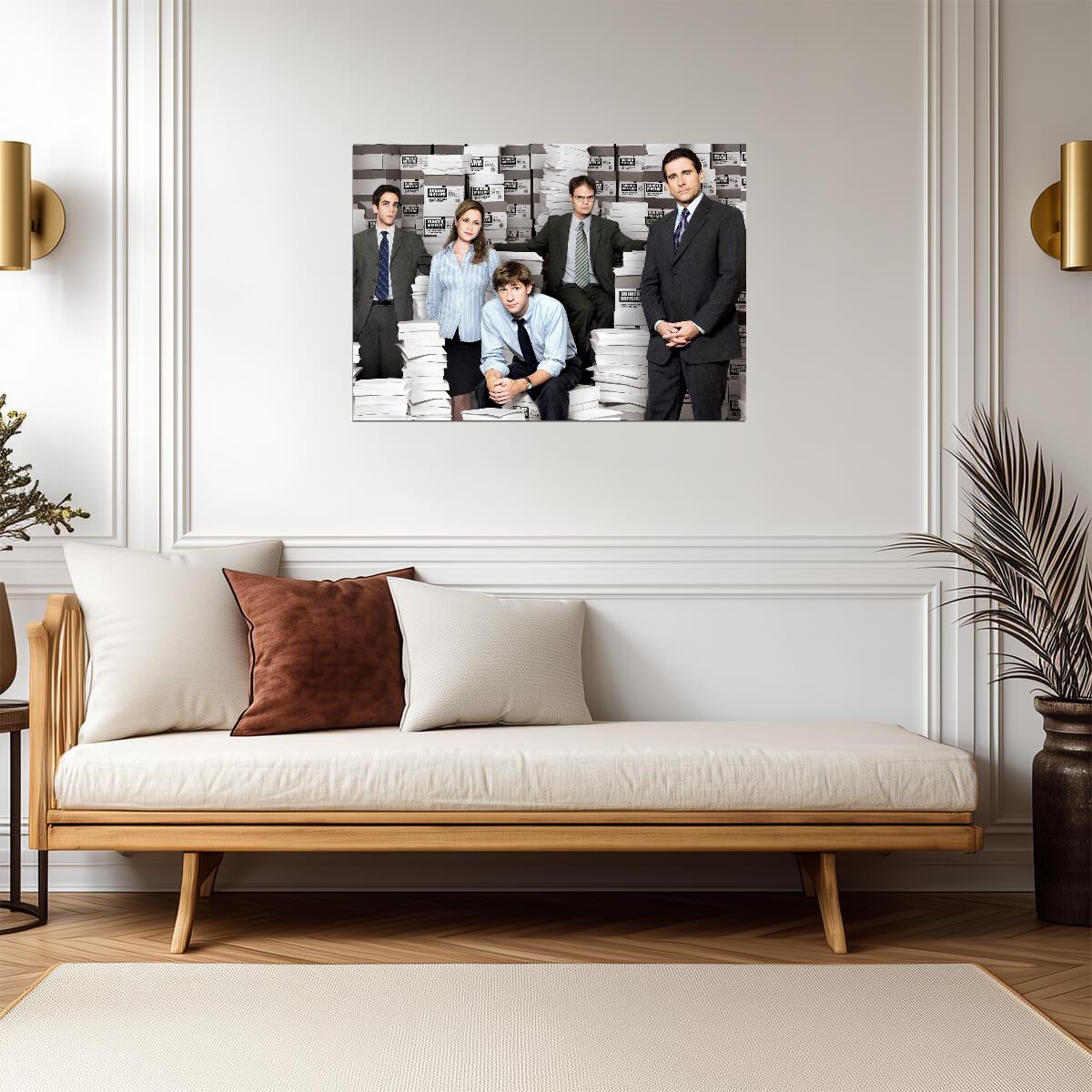 The Office Main Cast Promo Photo | Classic Sitcom Poster | Dunder Mifflin Wall Art - Movies & TV Poster