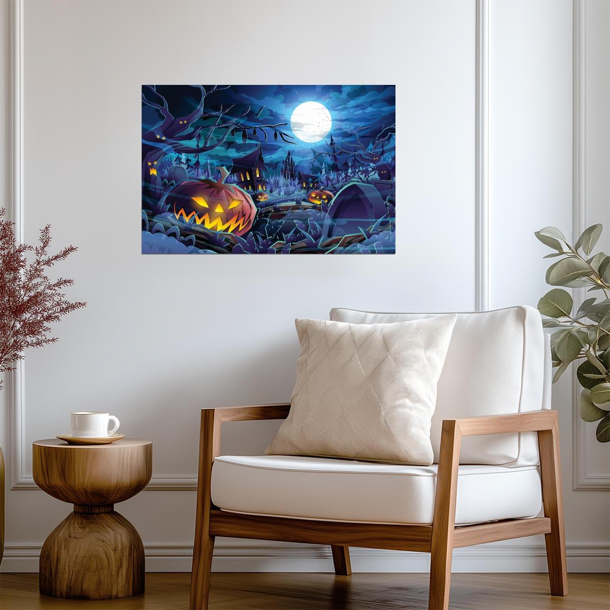 Halloween | Scary Night Decor | Event Poster - Graphic & Art Poster
