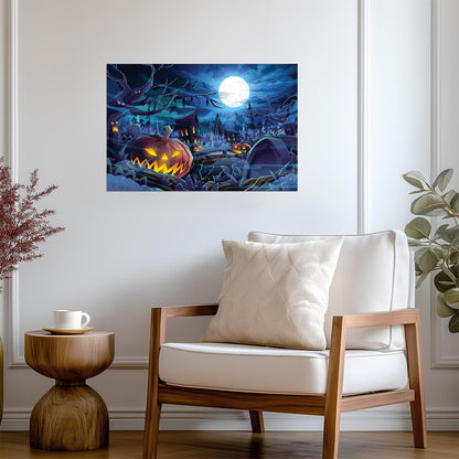 Halloween | Scary Night Decor | Event Poster - Graphic & Art Poster
