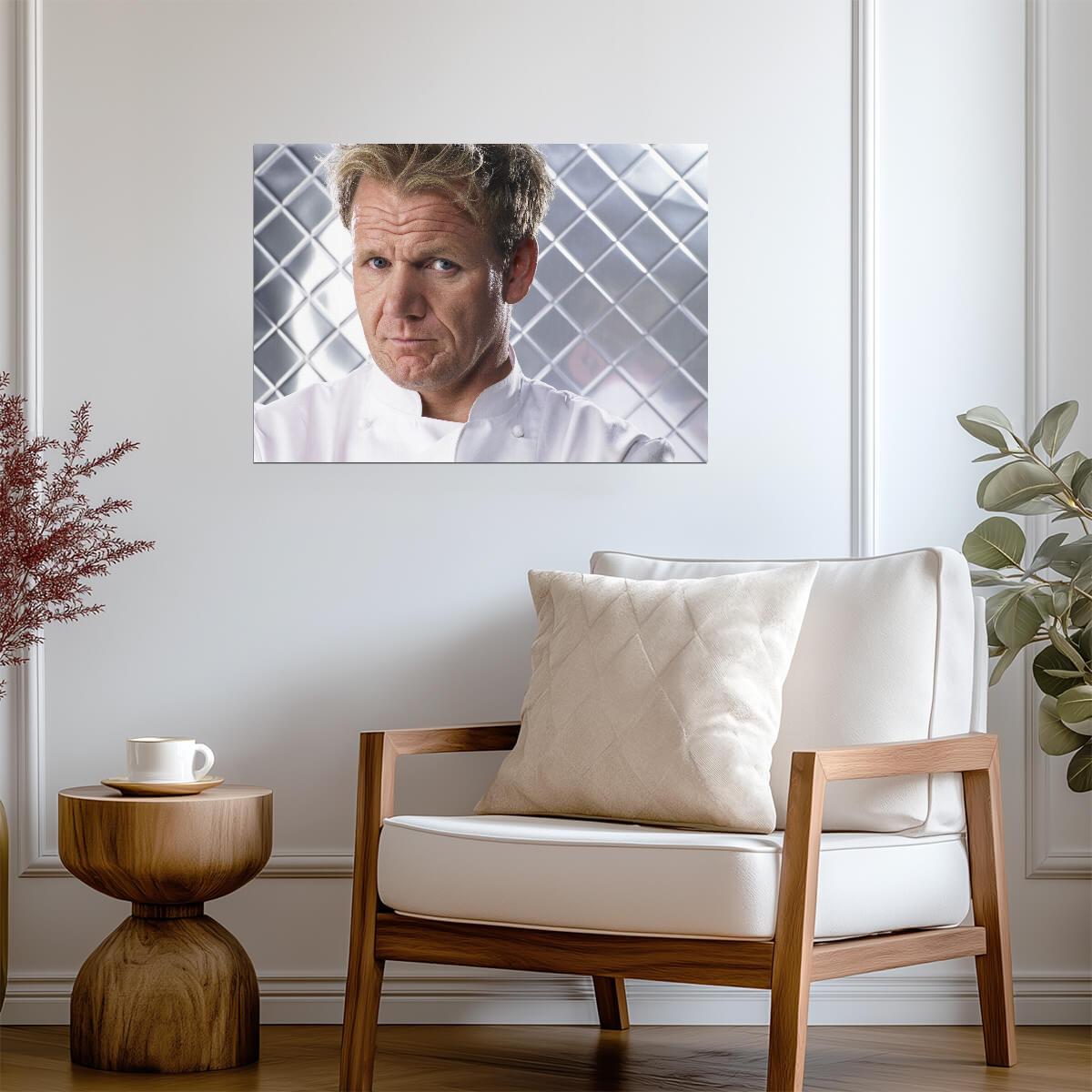 Gordon Ramsay | Pastel Portrait | Kitchen Wall Poster - Celebrities Poster