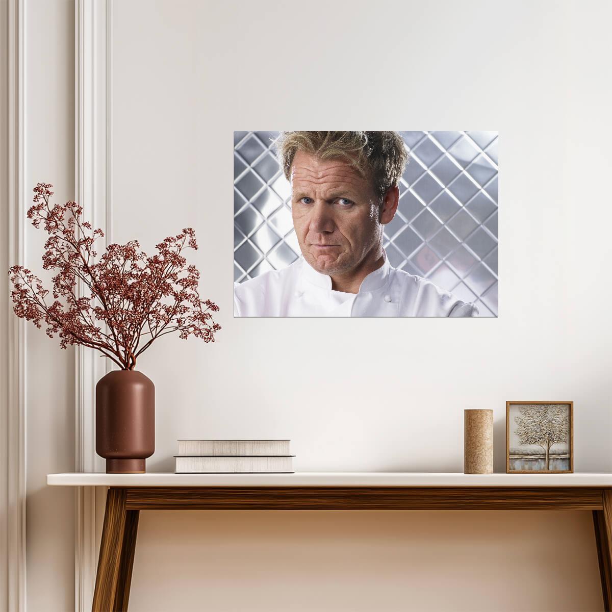Gordon Ramsay | Pastel Portrait | Kitchen Wall Poster - Celebrities Poster