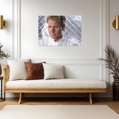 Gordon Ramsay | Pastel Portrait | Kitchen Wall Poster - Celebrities Poster