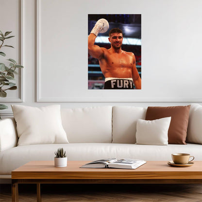 Tommy Fury Victory Pose | Professional Boxing Poster | Sports Photography Wall Art - Sports Poster