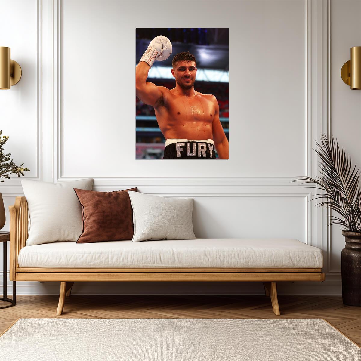 Tommy Fury Victory Pose | Professional Boxing Poster | Sports Photography Wall Art - Sports Poster