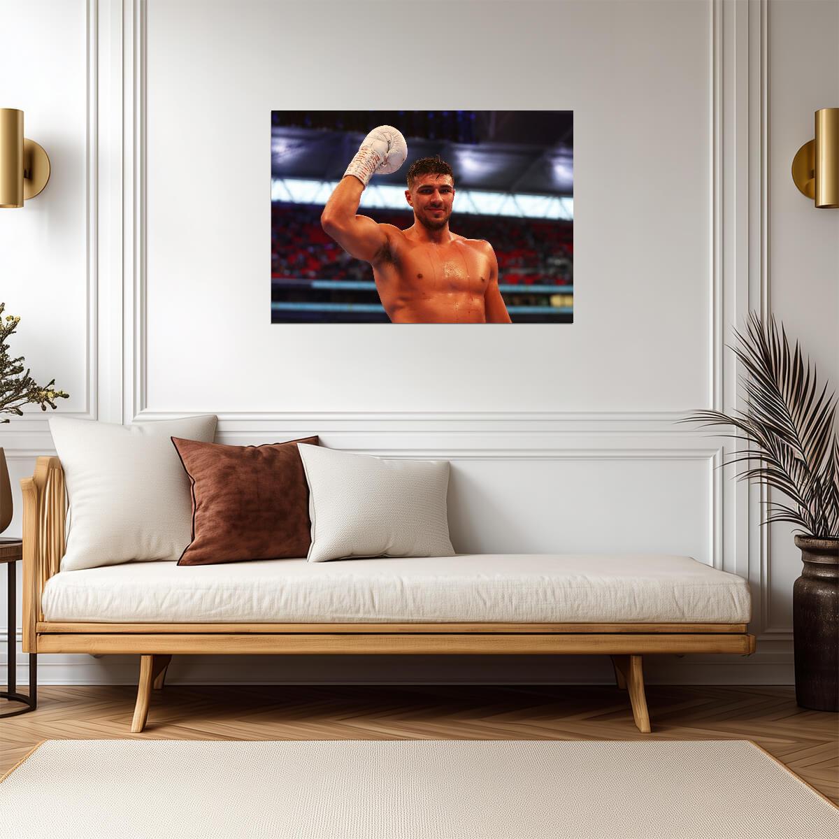 Tommy Fury Victorious | Professional Boxing Photo Poster | Combat Sports Wall Art - Sports Poster