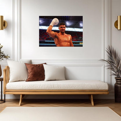 Tommy Fury Victorious | Professional Boxing Photo Poster | Combat Sports Wall Art - Sports Poster