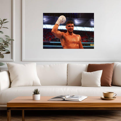 Tommy Fury Victorious | Professional Boxing Photo Poster | Combat Sports Wall Art - Sports Poster