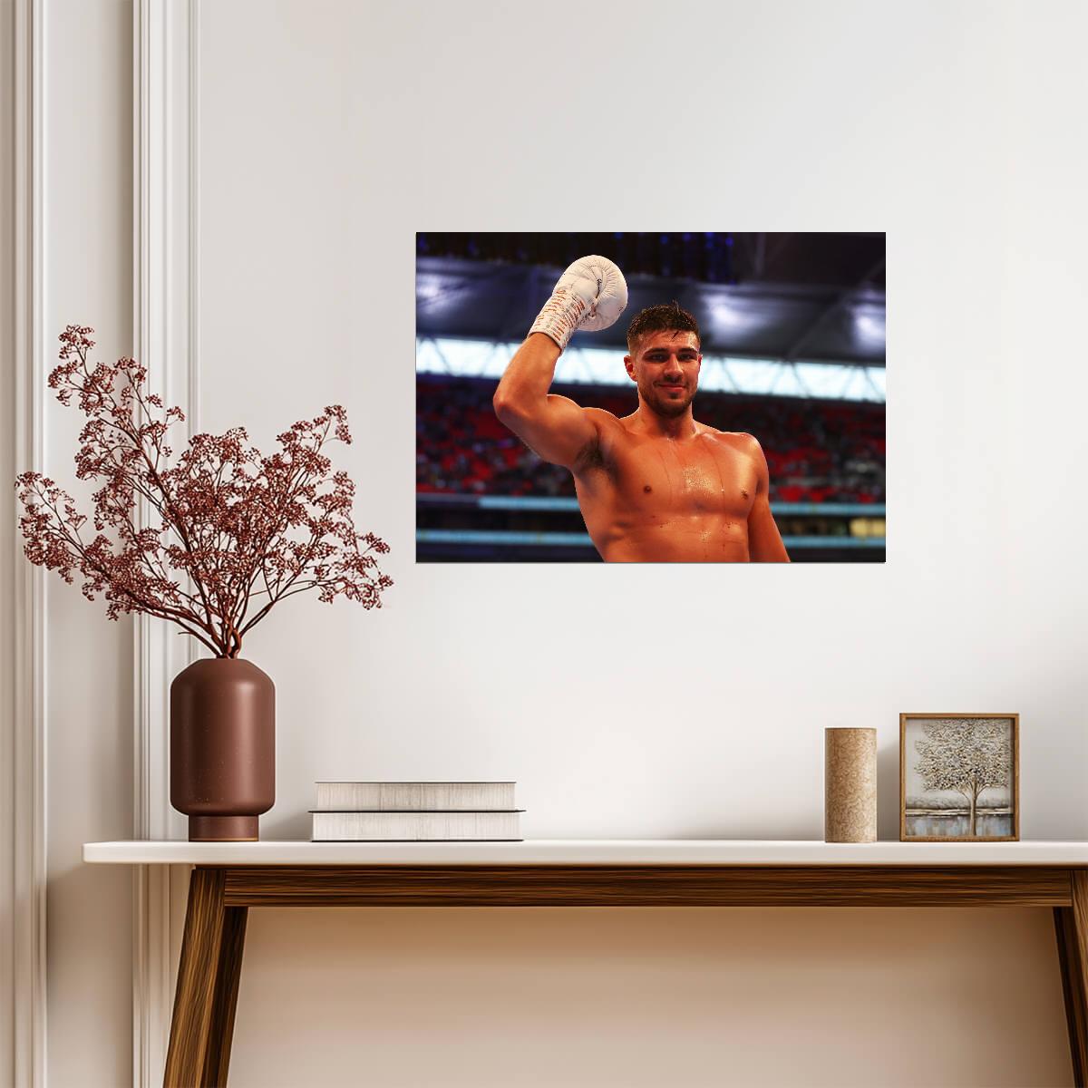 Tommy Fury Victorious | Professional Boxing Photo Poster | Combat Sports Wall Art - Sports Poster