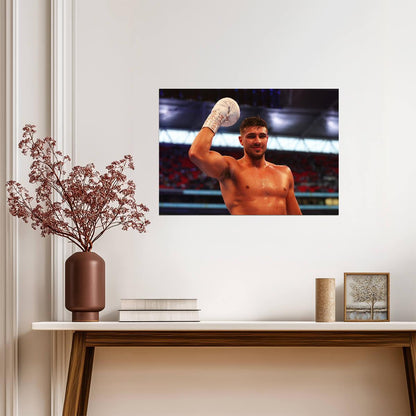 Tommy Fury Victorious | Professional Boxing Photo Poster | Combat Sports Wall Art - Sports Poster