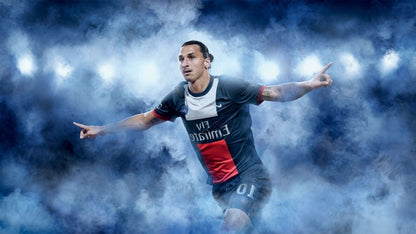 Zlatan Ibrahimović PSG | Soccer Legend Poster | Paris Saint-Germain Fan Gift - Sports Poster