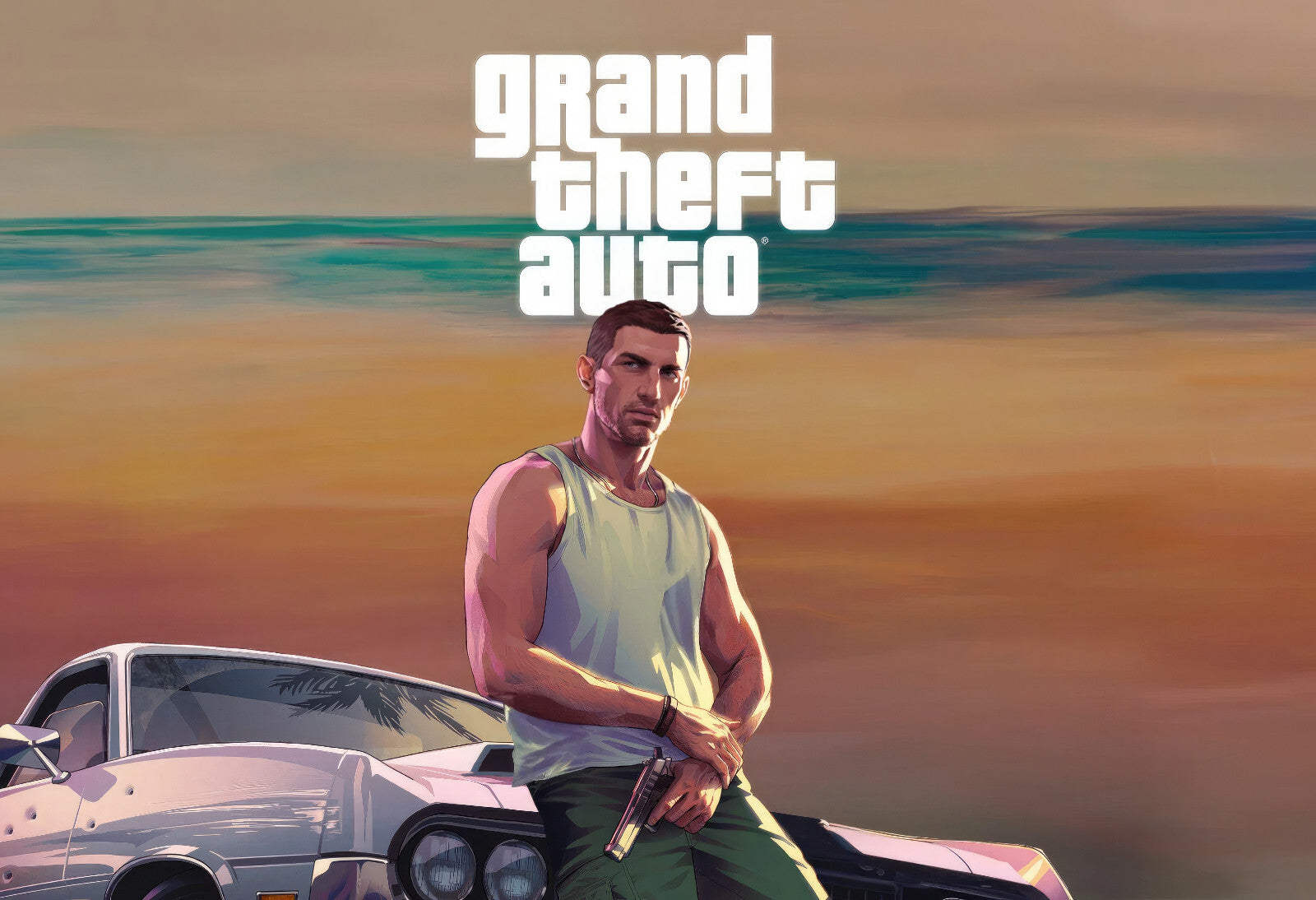 Grand Theft Auto VI Jason Duval Fan Edit | Vice City Promo Art Element | Vice City Gamer Gift - Video Games Poster