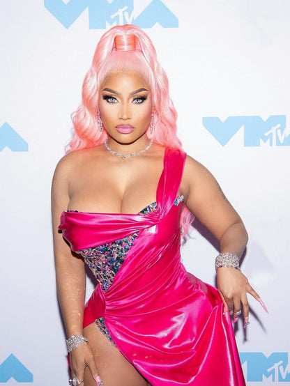 Nicki Minaj Pink Dress at VMAs | Red Carpet Fashion Poster | Hip Hop Star Wall Art - Music Poster