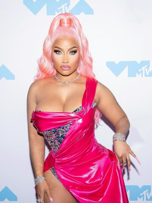Nicki Minaj Pink Dress at VMAs | Red Carpet Fashion Poster | Hip Hop Star Wall Art - Music Poster