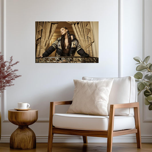 Bella Hadid | Fashion Model Photography Print | Glamorous Gold Aesthetic Poster - Celebrities Poster