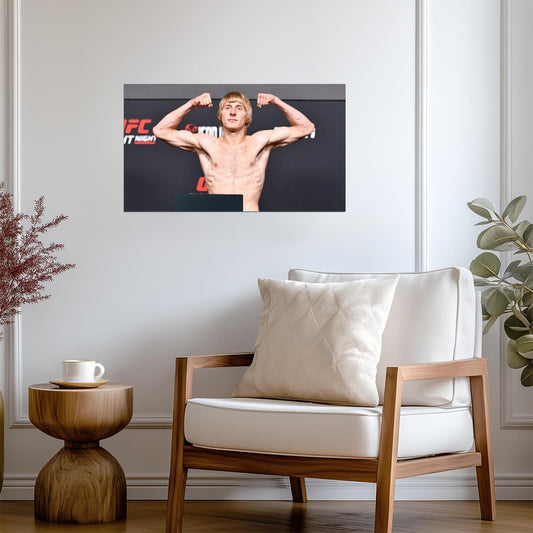 Paddy The Baddy Pimblett UFC Weigh-In | MMA Poster | Combat Sports Wall Art - Sports Poster
