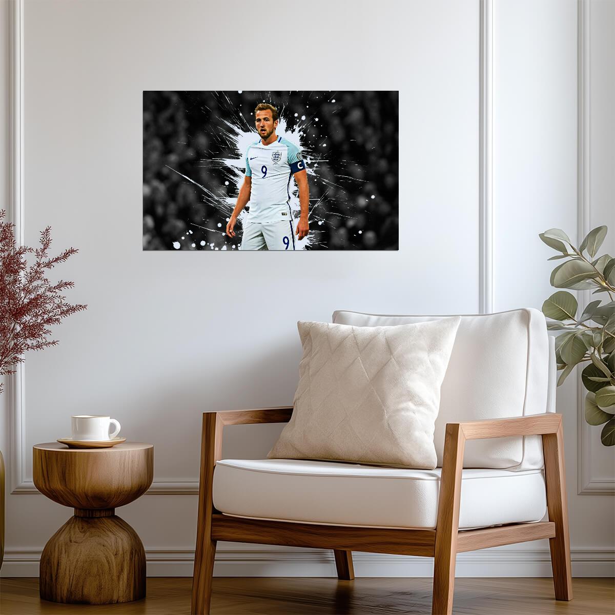 Harry Kane Stylized Art | Soccer Star Poster | England Football Print - Sports Poster