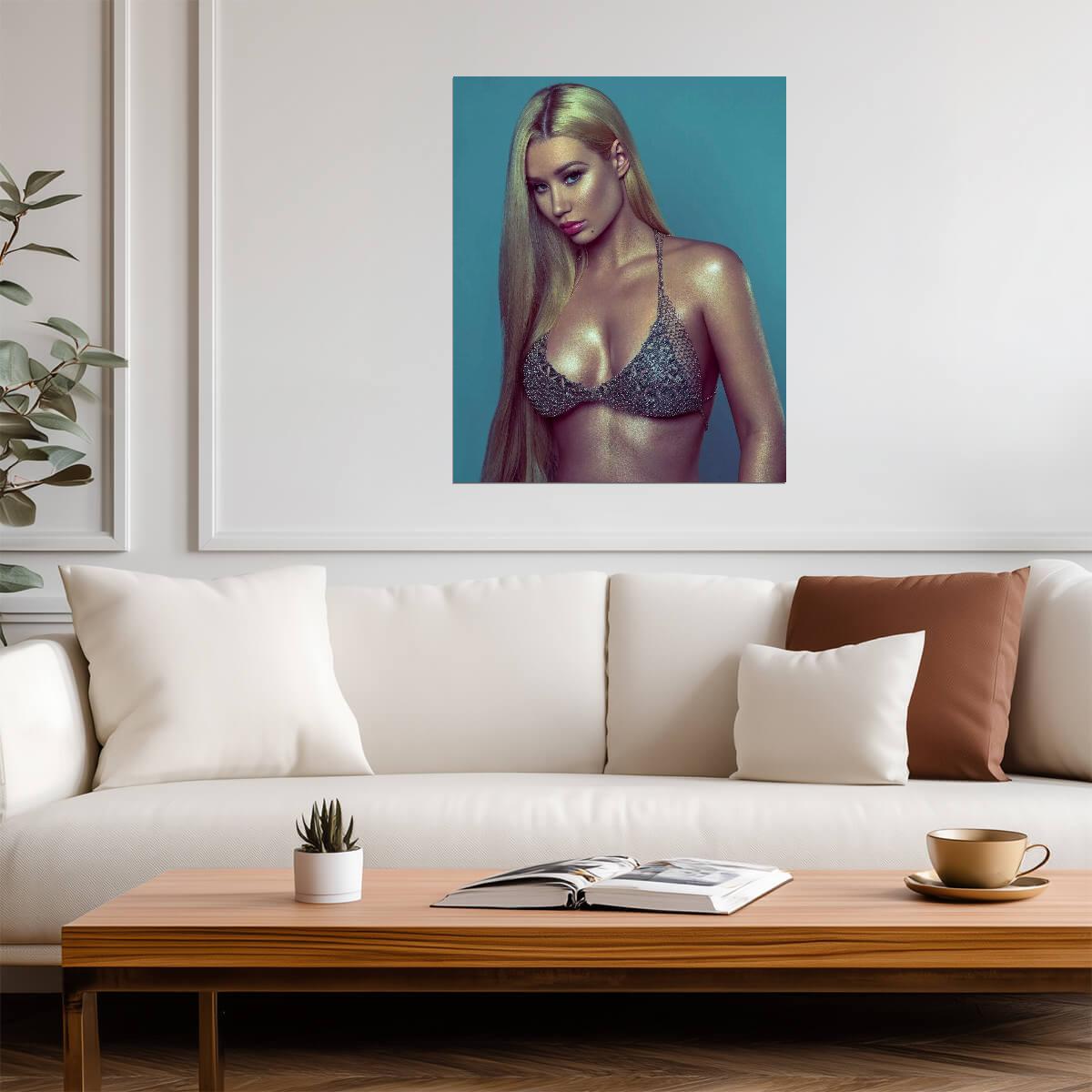 Iggy Azalea Music Portrait | Pop Star Wall Art | Sexy Hip Hop Poster - Music Poster
